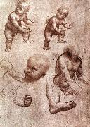 Leonardo  Da Vinci, Study of a child